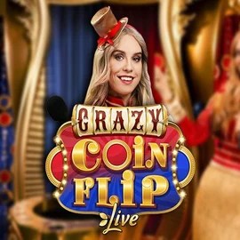 Crazy Coin Flip logo by Evolution at Betista Casino