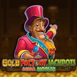 Gold Factory Jackpots Mega Moolah game by Aurum Signature Studios – logo hosted on Betista Casino