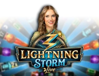 Lightning Storm slot logo by Evolution at Betista Casino