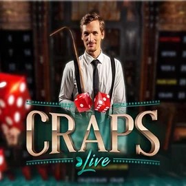 Live Craps online game logo by Evolution on betistaa.at