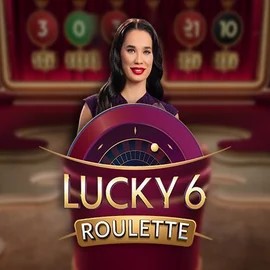 Lucky 6 Roulette slot logo by Pragmatic Play at Betista Casino