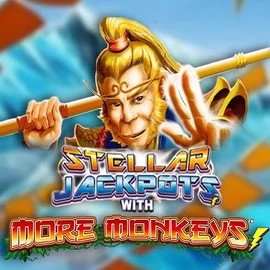 Jackpots logo of Stellar Jackpots with More Monkeys from Lightning Box Game at Betista Casino